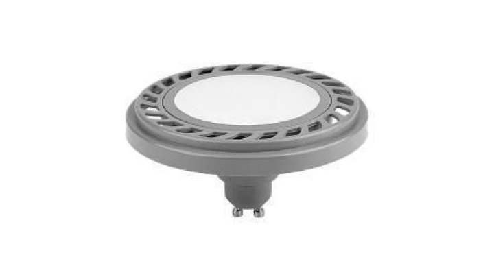 Żarówka ES111 gu10 15 led 9W S/NW 120s neutralna biała AR111 szara obudowa 820lm