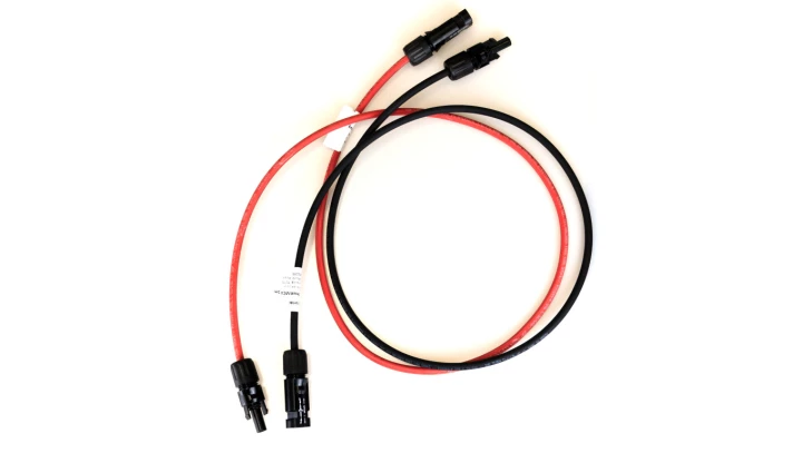 SET 6mm2 Kabel fotowoltaiczny Czerwony Czarny MC4 + WTYCZKA PV 2x5m