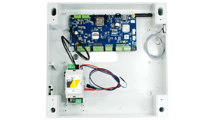 Zestaw systemu alarmowego NeoGSM-IP-SET, GSM + Wifi z anteną wbudowaną, 2 strefy, 8-32 wejść, 8-24 wyjść