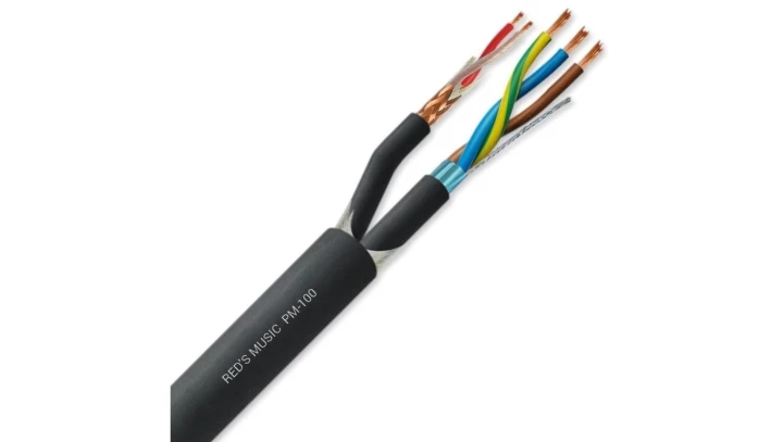 Kabel zasilająco-mikrofonowy (2x0,23mm² / 3x1,5mm²) - PM-100 /1m/