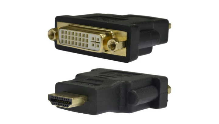 Przejście Adapter DVI / HDMI (gniazdo DVI-D 24+1-pin / wtyk HDMI typ A 19-pin)