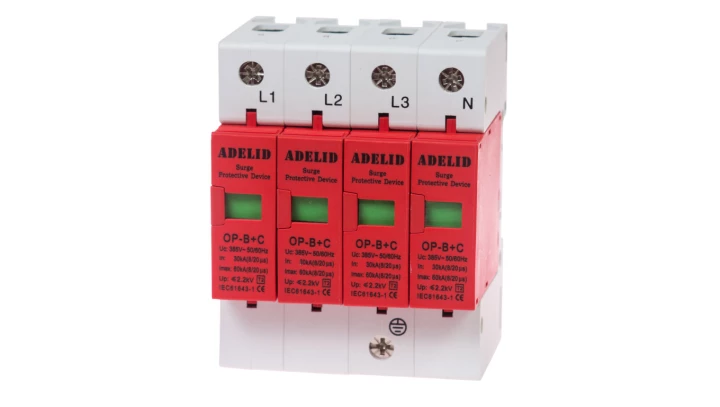 OGRANICZNIK OCHRONNIK PRZEPIĘĆ B+C T1 T2 4P 3-FAZ