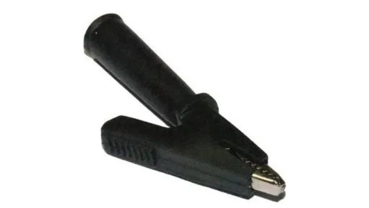 Złącze typu Krokodyl izolowane czarne 4mm Typ 20