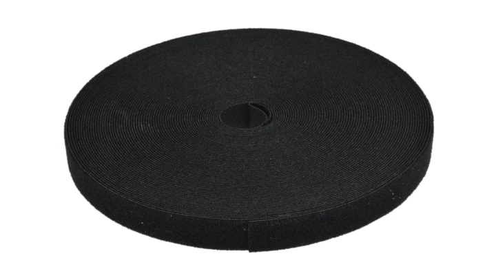 Taśma rzepowa 20mm 25m czarna Back To Back