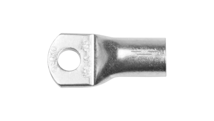 Końcówka rurowa oczkowa typ KCS 95mm / M12 miedziana cynowana galwanicznie