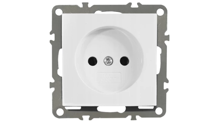 QUADRA GNIAZDO BEZ UZIEMIENIA POJEDYNCZE BIAŁE