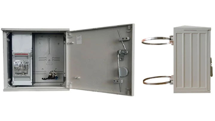 Rozdzielnica licznikowa, złącze pomiarowe na słup + listwa zaciskowa ZP40x40-1P3F-0_LZ-RB_0-S