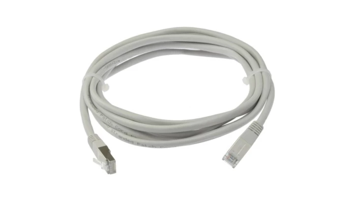 Patchcord FTP kat.6 kabel sieciowy LAN 2x RJ45 linka szary 2m