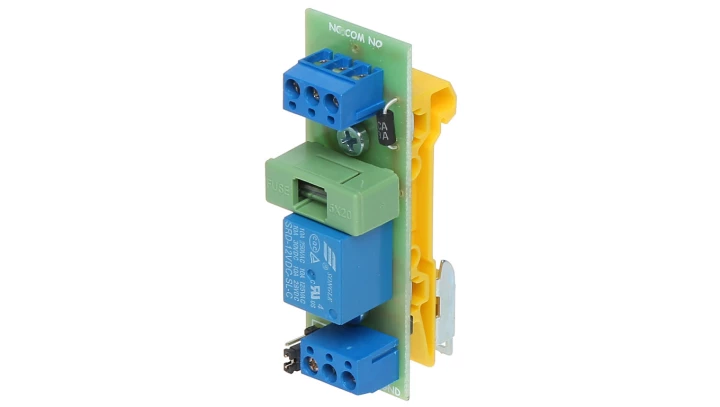 Moduł konfigurowalnego przekaźnika przełącznego na szynę DIN 10-16VDC 10A(max), 30VDC/50VAC (max) NO/NC PK1-12-PDT