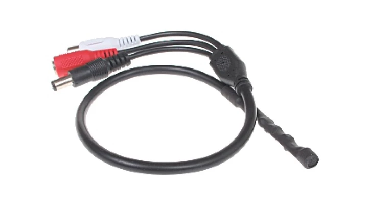 Mikrofon CCTV moduł audio 20Hz-10kHz miniaturowy SM-1/DC-PLUG