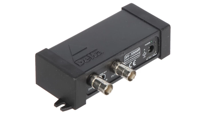 Separator sygnału wideo, izolator pętli masy (ground loop isolator) 1-kanałowy CVBS - PAL / NTSC SV-1000P