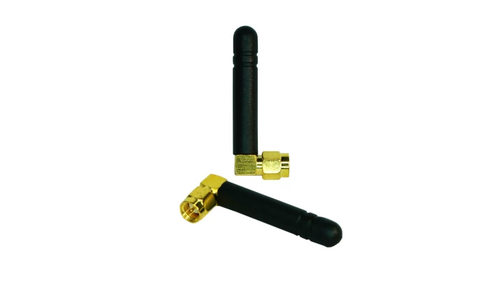 Antena GSM/LTE, kątowa 90, 2,15dBi, 900/1800 Mhz, SMAm, czarna AT-GSM-MINI90
