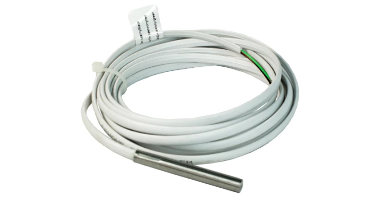 Czujnik temperatury TSR-1-TEL, przewodowy, cyfrowy, pomiar:-20C do +70C, sonda+ przewód tel. płaski PVC 3m.