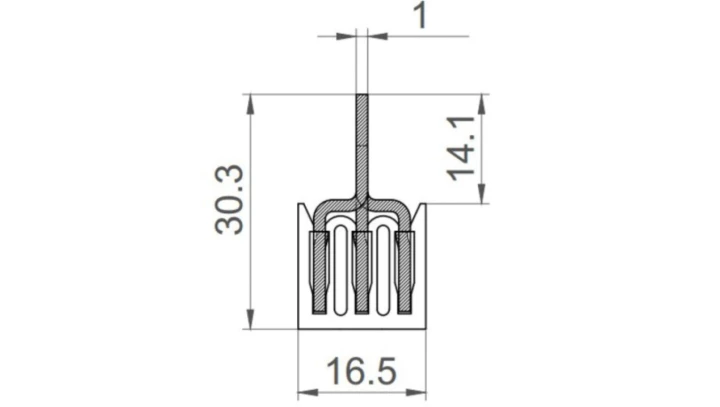 Szyna łączeniowa grzebieniowa PS/G 3-fazowa 12-modułowa 10mm2 63A DV 6282