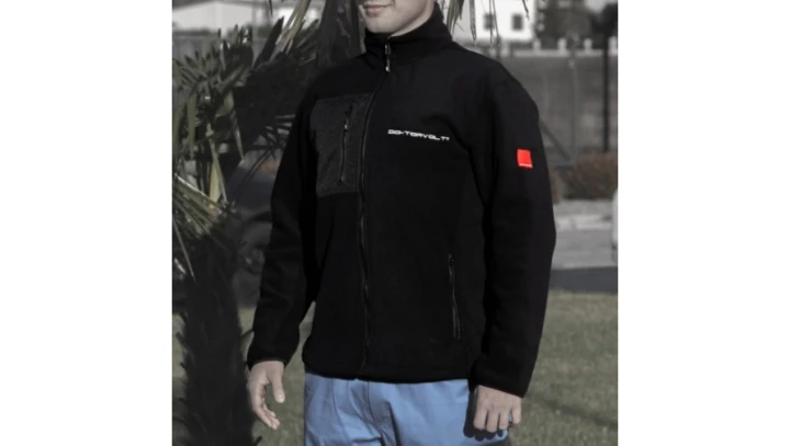 Bluza polarowa robocza Czarna Doktorvolt Rozmiar 2XL 2247