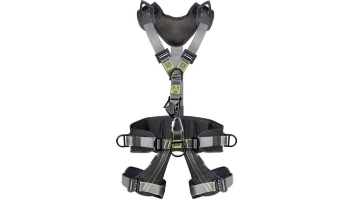 SZELKI DO ASEKURACJI Z PASEM BIODROWYM I PASAMI UDOWYMI - 6 PUNKTÓW ZACZEPOWYCH