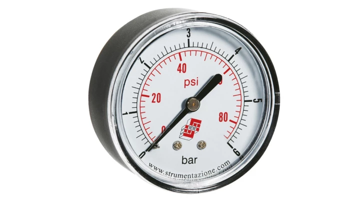 Manometr standardowy z przyłączem tylnym, śr. 40mm, 0-1bar, G1/8, M40A.PL001G18
