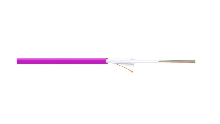 Kabel światłowodowy uniwersalny 24 włókna MM 50/125 OM4 1500N LS0H Dca fioletowy A/I-DQ(ZN)BH DK-35241/4-U-BN /bębnowy/