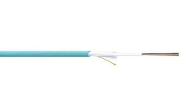 Kabel światłowodowy uniwersalny 4 włókna MM 50/125 OM3 1500N LS0H Dca turkusowy A/I-DQ(ZN)BH DK-35041-U/3-TQ /bębnowy/