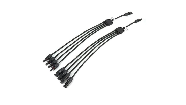ZŁĄCZE KONEKTOR MC4 POCZWÓRNY RÓWNOLEGŁY + - MC4-RR-ZK-4