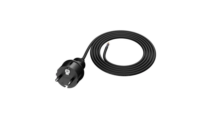 Kabel CEE 7/7 (E/F) wtyk,przewody SCHUKO wtyk guma 1,5m 16AW-97546