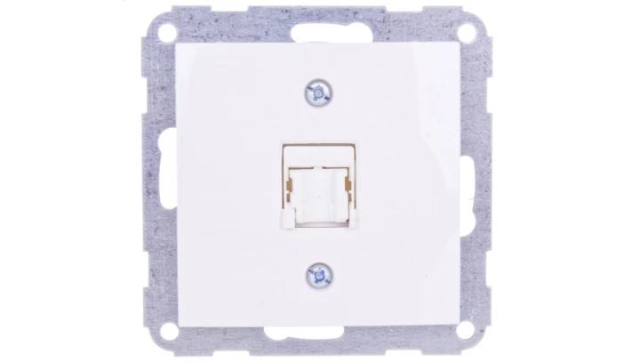 Fiorena Gniazdo komputerowe pojedyncze RJ45 kat.5e białe 22015702