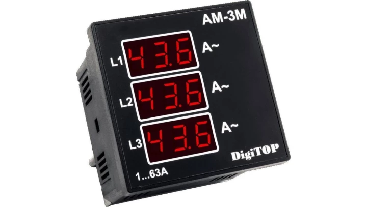 Amperomierz trójfazowy cyfrowy DigiTOP AM-3M