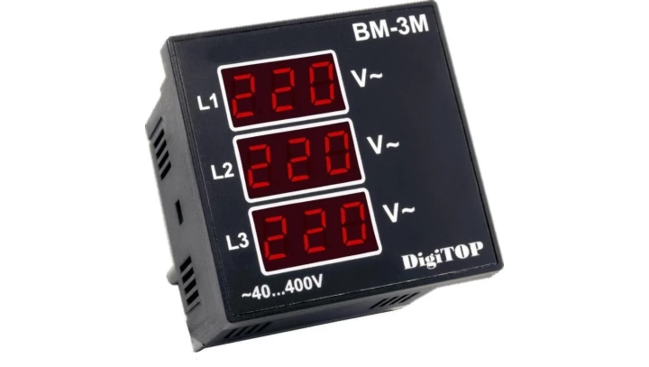 Woltomierz trójfazowy DigiTOP BM-3M