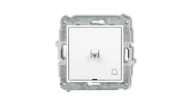MINI Mechanizm łącznika zwierny dzwonek w stylu amerykańskim biały mat 25MWPUS-4
