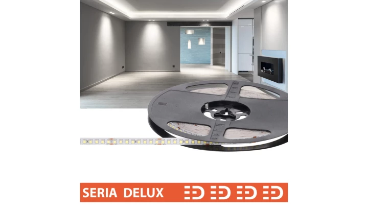 Taśma Delux 24V LB 160led 6000K 470lm SMD2835 (10) wyc