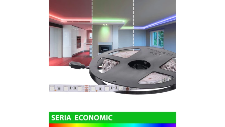 Taśma 12V 5m 300 led 72W RGB smd5050