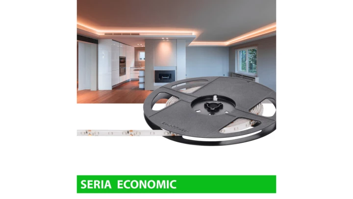 Taśma Economic IP63 12V 60led pomarańcz SMD2835 (5)