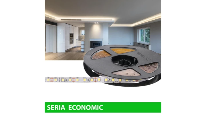 Taśma 12V 5m 600 led 48W biała neutralna smd2835