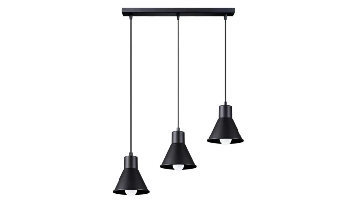 Lampa wisząca TALEJA 3 czarna E27