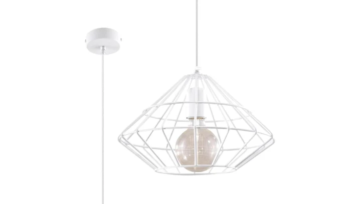 Lampa Wisząca UMBERTO Biała SL.0293 SOLLUX
