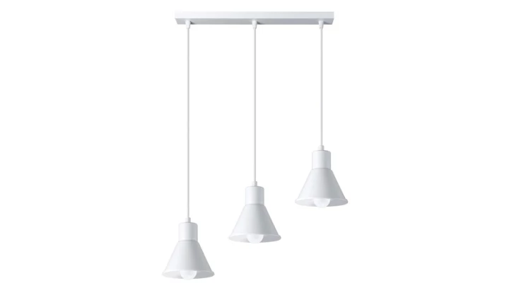 Lampa wisząca TALEJA 3 biała E27