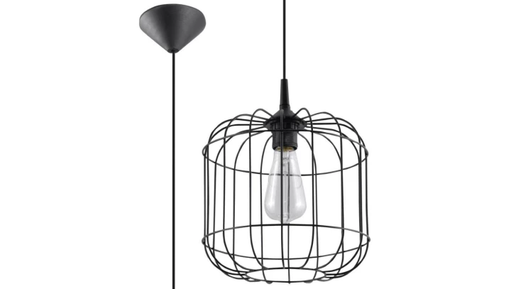 Lampa Wisząca CELTA Czarna SL.0296 SOLLUX