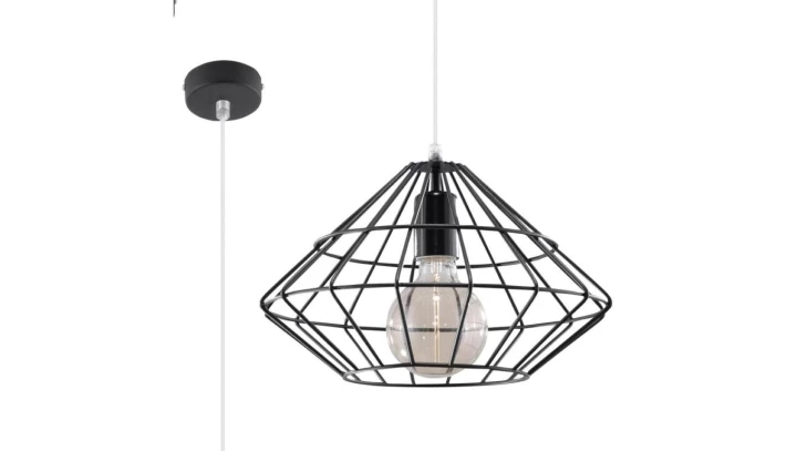 Lampa Wisząca UMBERTO Czarna SL.0294 SOLLUX