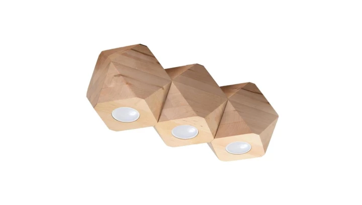 Plafon WOODY 3 naturalne drewno