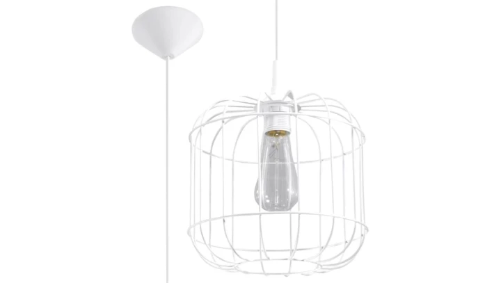 Lampa Wisząca CELTA Biała SL.0295 SOLLUX