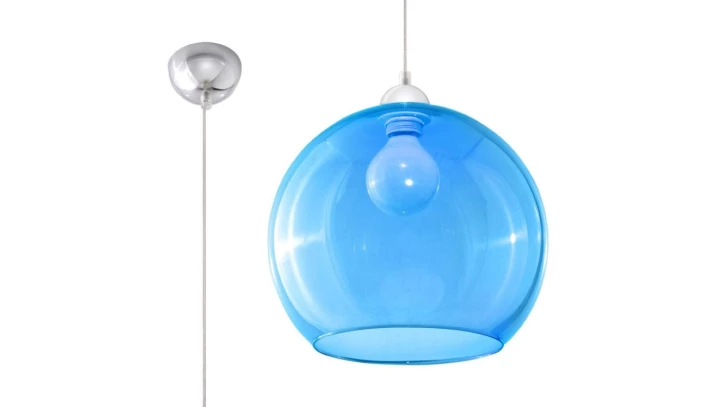 Lampa Wisząca BALL Błękitna SL.0251 SOLLUX
