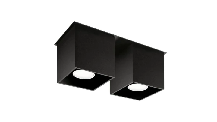 Plafon QUAD 2 Czarny SL.0063 SOLLUX