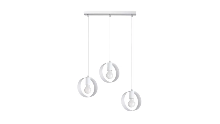 Lampa wisząca TITRAN 3 biała