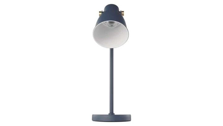 Lampa biurkowa E27 JULIAN 46 cm niebieska EMOS Z7621BL
