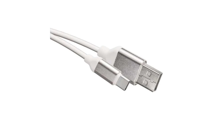 Kabel USB 2.0, wtyk A - C, ładowanie, transmisja danych, 1 m, biały EMOS SM7025W