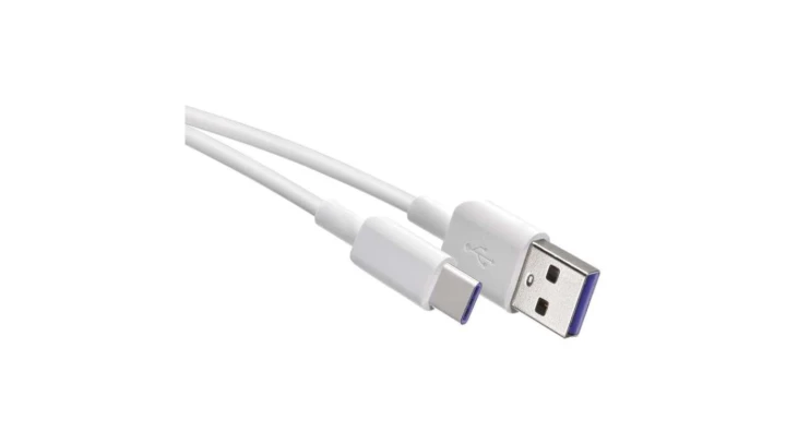 Kabel USB 2.0, wtyk A - C, ładowanie, transmisja danych, 1,5 m, biały EMOS SM7026