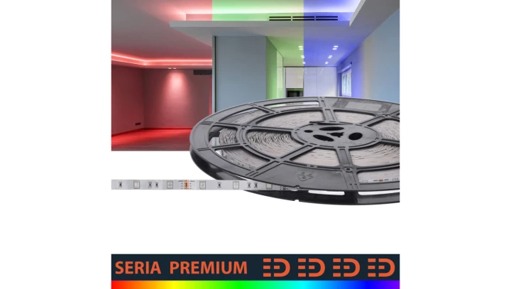 Taśma Premium 12V 30led RGB SMD5050 (100)