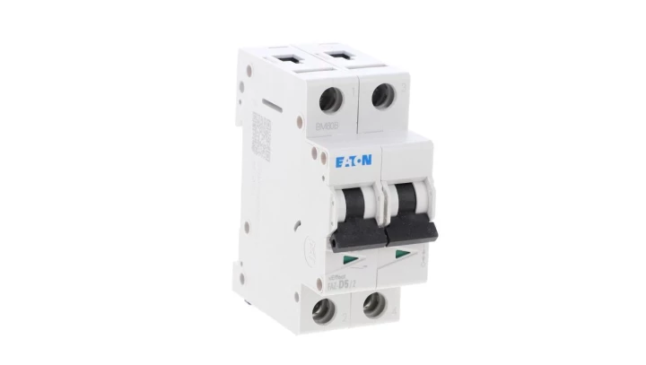 Wyłącznik nadprądowy 2P D 5A 15kA AC FAZ-D12/2 278776