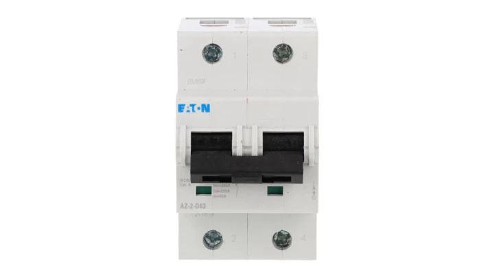 Wyłącznik nadprądowy 2P D 63A 25kA AC AZ-2-D63 211819