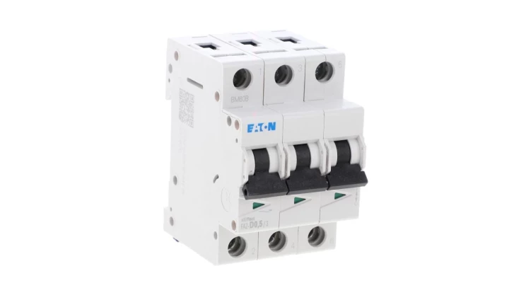 Wyłącznik nadprądowy 3P D 0,5A 15kA AC FAZ-D0,5/3 278880
